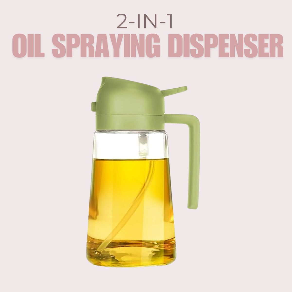 🔥🎉 2-in-1 Olie Dispenser Fles 🌟 | Sprayen & Schenken voor Perfecte Smaak 🍳✨