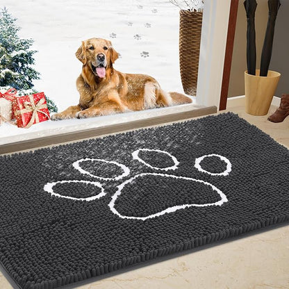 🐾 No more dirty paw prints in the house! 🏡✨ | The ultimate mat for clean paws! 🚀🐶