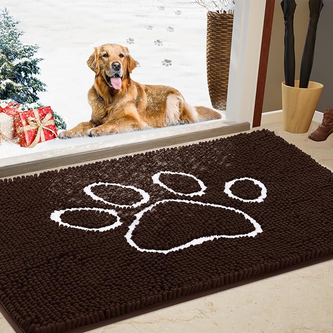 🐾 No more dirty paw prints in the house! 🏡✨ | The ultimate mat for clean paws! 🚀🐶